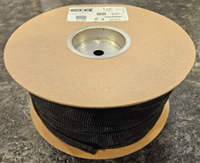 TECHFLEX CLEAN CUT 250 FT 1.5 INCH BLACK EXPANDABLE BRAIDED SLEEVING CCP1.50BK picture