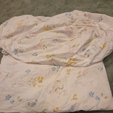 Vintage Wamsutta Lustercale Twin Sheet Set Flat Fitted Floral Pastel Retro picture