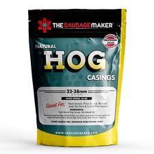 The Sausage Maker Natural Hog Sausage Casings 32-38 MM Stuffs 25Lb Meat One Pack picture