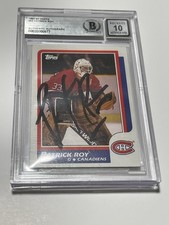 Patrick Roy Signed 1986-87 Topps Card Slabbed Beckett IP Montreal Canadiens Auto picture