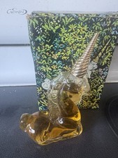 Vintage Avon Unicorn Decanter Perfume Brocade Cologne with Box Splash Bottle  picture