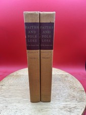 Vtg 1965 HC 2 Vol Faiths and Folkore of the British Isles W C Hazlitt Vol 1 & 2 picture