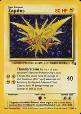 Pokemon Zapdos (15/65) Fossil HP HOLO- Cosmos picture