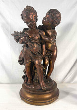 Vintage Chalkware Replica of Auguste Moreau's 