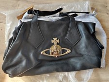 Vivienne Westwood Large Black Vegan Leather Giant Orb Shoulder Bag  picture