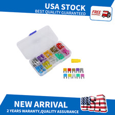 120 Pcs Mini Fuses Assortment Kit Blade-Type Mini Fuse Kit picture
