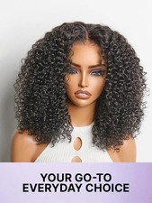 LUVME Beginner Friendly 200% Density Glueless 5x5 Pre-Cut Lace Afro Curly Wig picture
