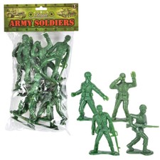 Highly Detailed Large Green US Army Men Action  Figures Soldier 8 Pack Set. (4
