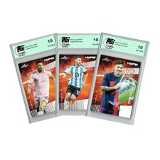 3) Lionel Messi 2020-23 Leaf Hype Argentina Barcelona Inter Miami Card PGI 10 picture