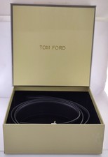 TOM FORD Men Black Color Leather Belt With Box | p | Special Edition picture
