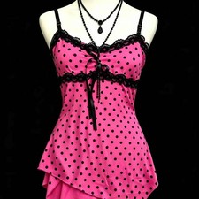2000s American Vintage Sexy Leopard Camis Y2k Harajuku Slim Lace Patchwork Tanks picture