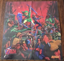 Vintage 1998 Nintendo Power The Legend of Zelda Ocarina of Time Promo Poster picture