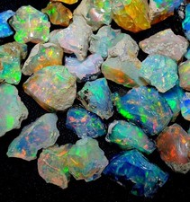 Rossecjewel Natural Ethiopian Opal Rough - Stunning Fire Rainbow Rock Specimen 4 picture