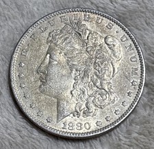 1880 O Morgan Silver Dollar AU picture
