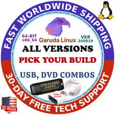 GARUDA LINUX OS TEMERAIRE 64-BIT INSTALLER, KDE, XFCE, GNOME, CINNAMON, USB/DVD picture