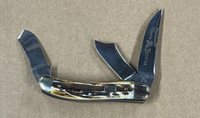 Fight'N Rooster- 3 Blade Collectible Pocket Knife-Frank Buster-Great Condition picture