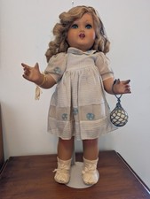 Vintage Italian doll 18 inch original clothing Flirty eyes long hair jointedbody picture