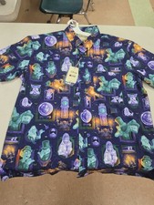 2025 Disney Parks RSVLTS The Haunted Mansion Men’s Button Up Shirt | XL NWT picture