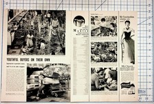 1950s Kroger Supermarket Kids Shopping Experiment Magazine Page Ad Ephemera picture
