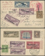 1930, CANADA ZEPPELIN 1ST SOUTH AMERICA FLIGHT POSTCARD FROM HAMILTON TO EUROPE picture