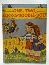 Vintage Rand McNally Book One Two Cock-A-Doodle-Doo 1943 Childrens Counting Book picture