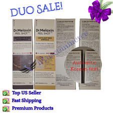 DUO-Dr.Melaxin PEEL SHOT GLOW EXFOLIANT RICE AMPOULE 80ml (WHITE / BLACK RICE) picture