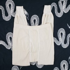 NWOT VTG JE Morgan Waffle Knit Thermal Long Johns MENS XL Made in USA Bottoms picture