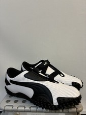 Puma Mostro Perforated Leather Pack Men Sneakers White Black Size 10.5 397331-01 picture