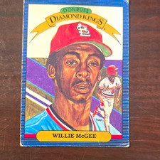 Leaf-Donruss 1985 Donruss Diamond Kings Insert Willie McGee Cardinals #3 picture