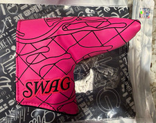 Swag Blade Putter Headcover Pink/Black Golf skull Club Head Cover - 1 Item picture