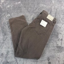 AG Adriano Goldschmied Everett Slim Straight Pants Brown 36x32 1794FLCSMOS NWT picture
