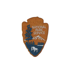 National Park Arrowhead Buffalo Adventure Outdoor Hiking Patch, Iron On/Sew On picture