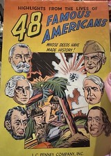 Vintage RARE 1947– 48 Famous Americans By J.C. Penny Company.  Excellent Shape picture