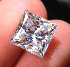 4.4 Carat Lab Grown Diamond Princess Shape D Color VVS1 IGL Loose Gem 6MHO picture