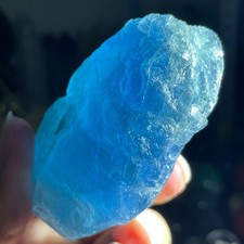 266g Natural Rough Dark Blue Fluorite Quartz Crystal Raw Stone Specimen Healing picture