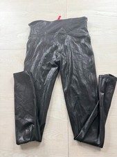 Spanx Faux Leather Leggings for Women, Size M - Black picture