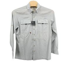 NEW Eddie Bauer Guide 2.0 Shirt Men Large Tall UPF Gray Fishing Hiking SportShop picture