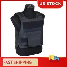 Body Bulletproof Vest Front Back Plates Armor Tactical Jacket Guard Security Kit picture