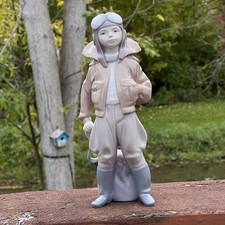 Lladro Little Pilot ~Nino Piloto Porcelain 6451 Mint condition No Box picture