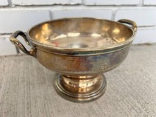 Vintage French Silverplate Trophy Bowl by Cailar Bayard – 2 Handles – Monogramme picture