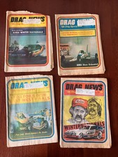Lot of 4 Vintage Drag News Magazines READ picture