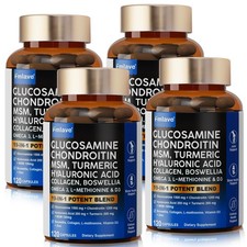 Glucosamine Chondroitin Turmeric MSM Triple Strength Joint Support 120/240/480ct picture