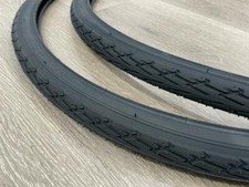 *New 700x35c Pair of Black Tires + Tubes Road Fixie Bike Black 700c picture