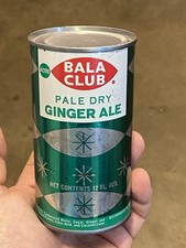 Bala Club Vintage Soda Pop Old Flat Top Can Antique Acme Beer Philadelphia PA picture