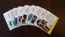 1963 post, jell-o baseball cards #1 to #200, hand cut, complete your set picture