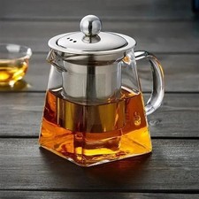 Glass Teapot with Removable Infuser, Stovetop Safe Tea Kettle, Tea Diffuser picture