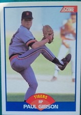 1989 Score - Paul Gibson #595 Hand on Crotch in Background picture