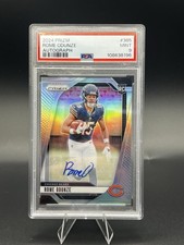 2024 Panini Prizm Rookies Rome Odunze Silver Prizm Auto RC #385 PSA 9 picture
