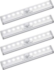 Under Cabinet Lights, 10 LED Motion Sensor Closet Lights, Wireless - 4 Pack picture