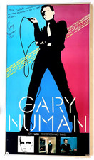 SIGNED Gary Numan 1979 WEA Australia Office Promo Framed Poster Inscribed Unique picture